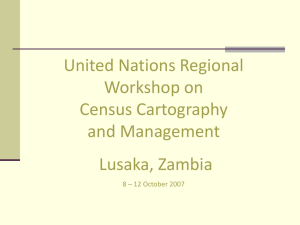 United Nations Regional Workshop on Census Cartography and Management