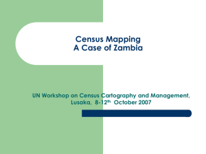 Census Mapping A Case of Zambia Lusaka,  8-12