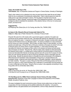East Asian Cinemas Symposium Paper Abstracts  Taipei—the Invisible City on Film