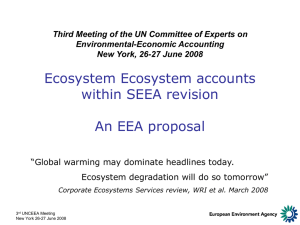 Third Meeting of the UN Committee of Experts on Environmental-Economic Accounting