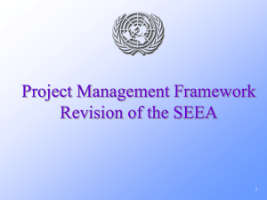 Project Management Framework Revision of the SEEA 1