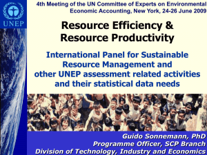 4th Meeting of the UN Committee of Experts on Environmental