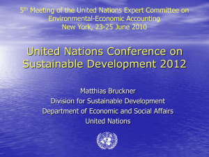 5 Meeting of the United Nations Expert Committee on Environmental-Economic Accounting
