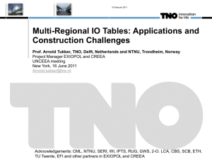 Multi-Regional IO Tables: Applications and Construction Challenges