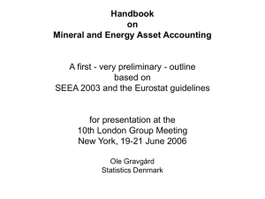 Handbook on Mineral and Energy Asset Accounting