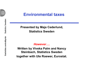 Environmental taxes