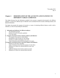 Chapter 4 DISSEMINATION OF THE ACCOUNTS AND STATISTICS TO DIFFERENT TARGET AUDIENCES
