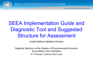SEEA Implementation Guide and Diagnostic Tool and Suggested Structure for Assessment