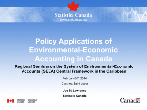 Policy Applications of Environmental-Economic Accounting in Canada