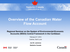 Overview of the Canadian Water Flow Account