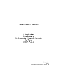 The Unu-Water Exercise  A Step-by-Step Introduction to