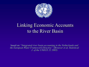 Linking Economic Accounts to the River Basin