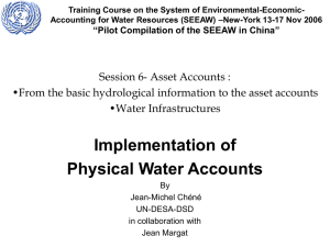 Training Course on the System of Environmental-Economic- –New-York 13-17 Nov 2006
