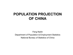 POPULATION PROJECTION OF CHINA