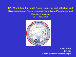 UN  Workshop for South Asian Countries on Collection and