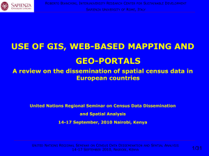 USE OF GIS, WEB-BASED MAPPING AND GEO-PORTALS European countries