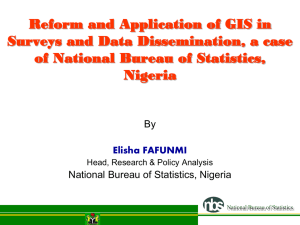 Reform and Application of GIS in of National Bureau of Statistics,