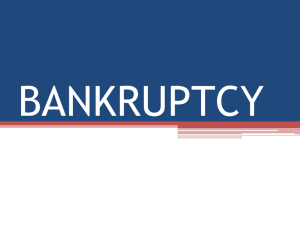 BANKRUPTCY