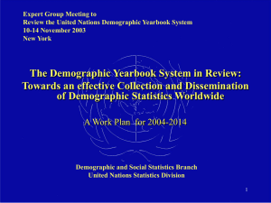 Expert Group Meeting to Review the United Nations Demographic Yearbook System