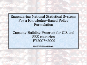 Engendering National Statistical Systems For a Knowledge-Based Policy Formulation