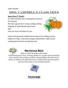 Mrs. Campbell’s Class News