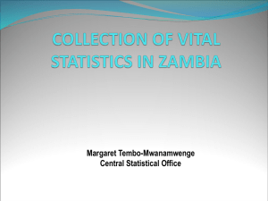 Margaret Tembo-Mwanamwenge Central Statistical Office