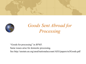 Goods Sent Abroad for Processing