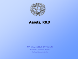 Assets, R&amp;D UN STATISTICS DIVISION Economic Statistics Branch National Accounts Section