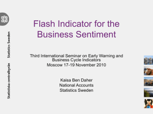Flash Indicator for the Business Sentiment