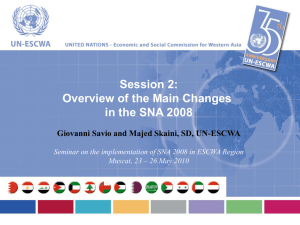 Session 2: Overview of the Main Changes in the SNA 2008