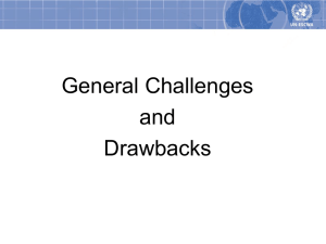 General Challenges and Drawbacks