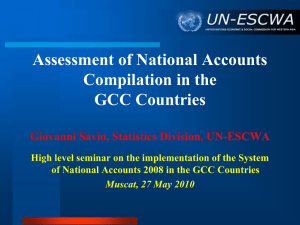 Assessment of National Accounts Compilation in the GCC Countries