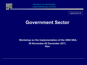 Government Sector Workshop on the Implementation of the 2008 SNA, Kiev