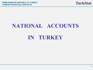 TurkStat NATIONAL   ACCOUNTS IN   TURKEY