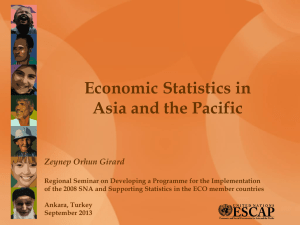 Economic Statistics in Asia and the Pacific Zeynep Orhun Girard