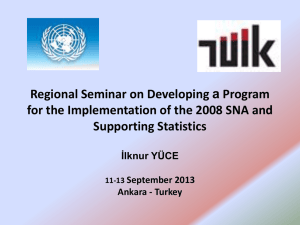 Regional Seminar on Developing a Program Supporting Statistics