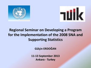 Regional Seminar on Developing a Program Supporting Statistics