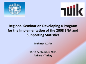 Regional Seminar on Developing a Program Supporting Statistics