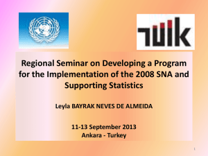 Regional Seminar on Developing a Program Supporting Statistics