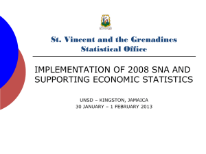 IMPLEMENTATION OF 2008 SNA AND SUPPORTING ECONOMIC STATISTICS Statistical Office