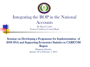 Integrating the BOP in the National Accounts