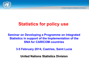 Statistics for policy use