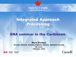 Integrated Approach Processing SNA seminar in the Caribbean Marie Brodeur