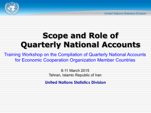 Scope and Role of Quarterly National Accounts