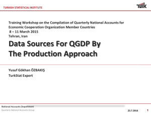 Training Workshop on the Compilation of Quarterly National Accounts for