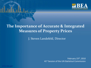 The Importance of Accurate &amp; Integrated Measures of Property Prices February 23