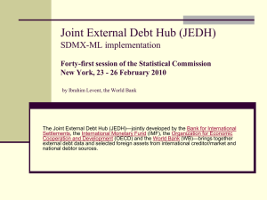 Joint External Debt Hub (JEDH) SDMX-ML implementation