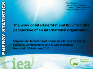 The work of InterEnerStat and IRES from the