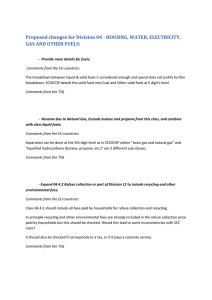 Proposed changes for Division 04 - HOUSING, WATER, ELECTRICITY,