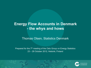 Energy Flow Accounts in Denmark - the whys and hows